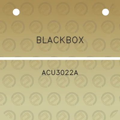 blackbox-acu3022a