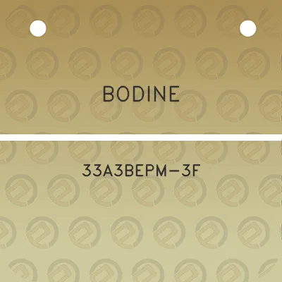 bodine-33a3bepm-3f