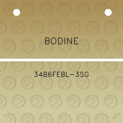 bodine-34b6febl-3sg