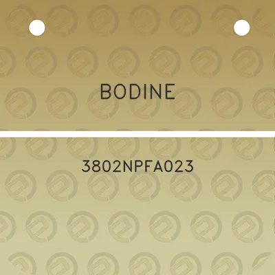 bodine-3802npfa023