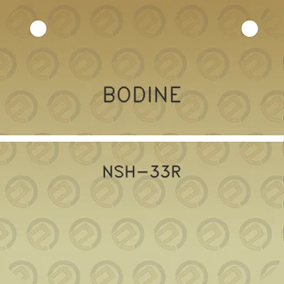 bodine-nsh-33r