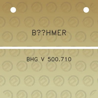 bohmer-bhg-v-500710