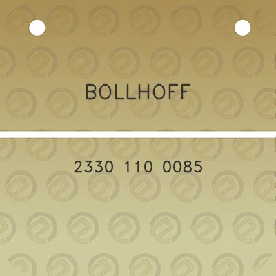 bollhoff-2330-110-0085