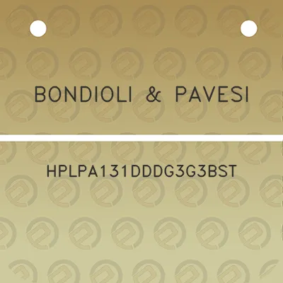 bondioli-pavesi-hplpa131dddg3g3bst