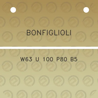 bonfiglioli-w63-u-100-p80-b5