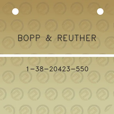 bopp-reuther-1-38-20423-550