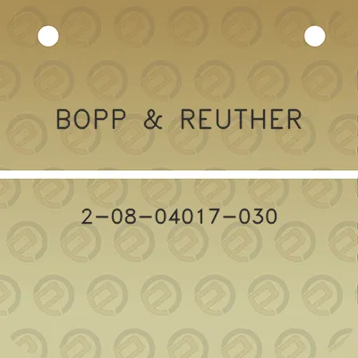 bopp-reuther-2-08-04017-030