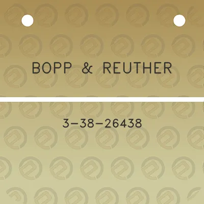 bopp-reuther-3-38-26438