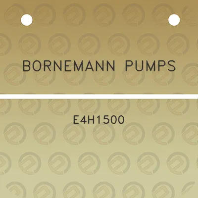 bornemann-pumps-e4h1500