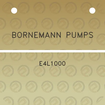 bornemann-pumps-e4l1000