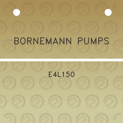 bornemann-pumps-e4l150