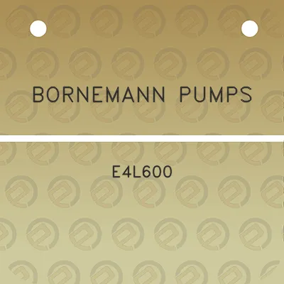 bornemann-pumps-e4l600