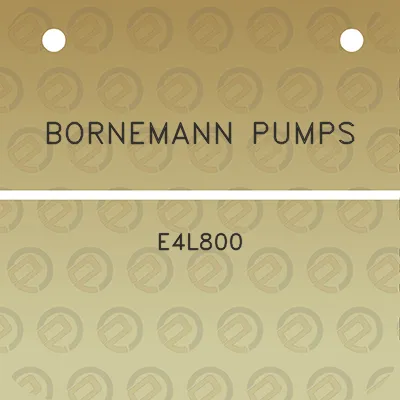 bornemann-pumps-e4l800