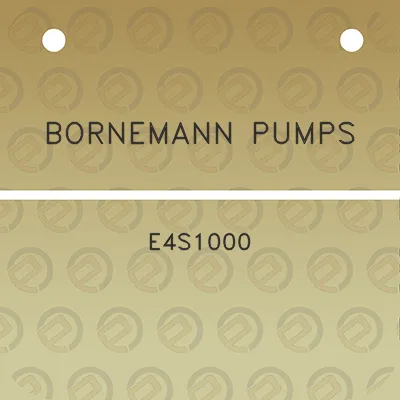 bornemann-pumps-e4s1000