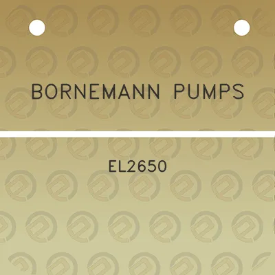 bornemann-pumps-el2650