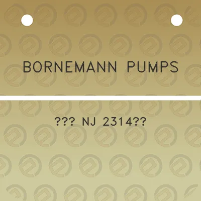 bornemann-pumps-no-nj-2314