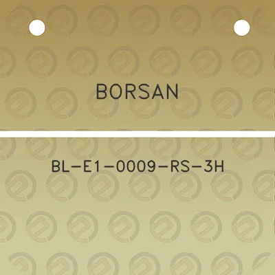 borsan-bl-e1-0009-rs-3h