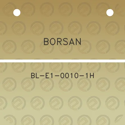 borsan-bl-e1-0010-1h