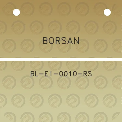 borsan-bl-e1-0010-rs