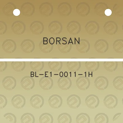 borsan-bl-e1-0011-1h