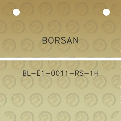 borsan-bl-e1-0011-rs-1h