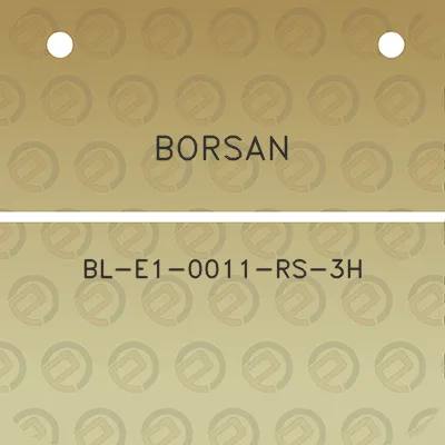 borsan-bl-e1-0011-rs-3h