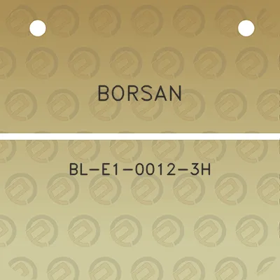 borsan-bl-e1-0012-3h