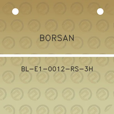 borsan-bl-e1-0012-rs-3h