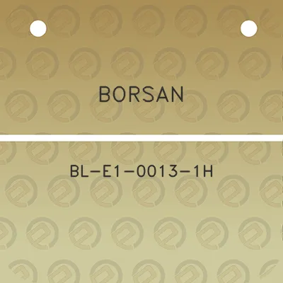 borsan-bl-e1-0013-1h