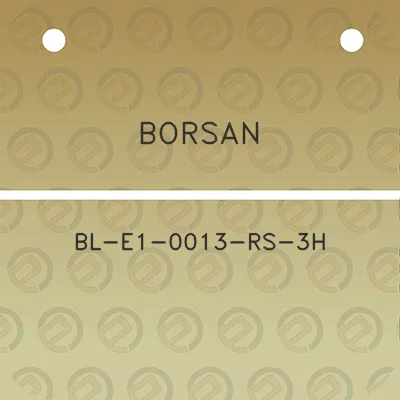 borsan-bl-e1-0013-rs-3h