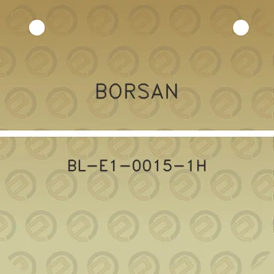 borsan-bl-e1-0015-1h