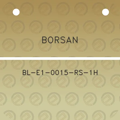 borsan-bl-e1-0015-rs-1h