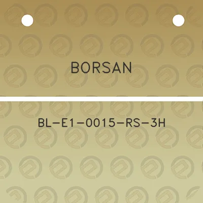 borsan-bl-e1-0015-rs-3h