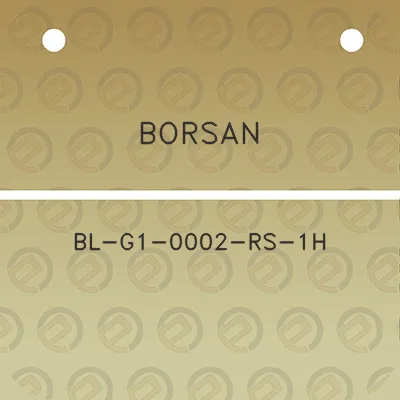 borsan-bl-g1-0002-rs-1h