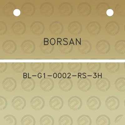 borsan-bl-g1-0002-rs-3h