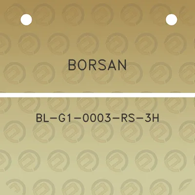 borsan-bl-g1-0003-rs-3h