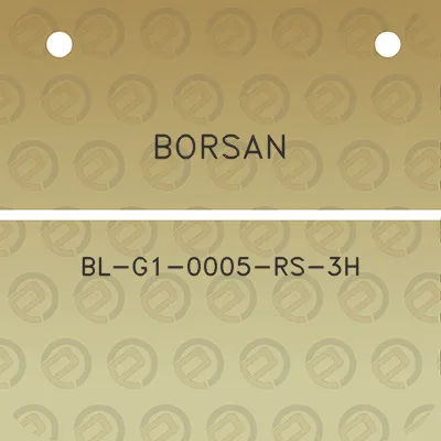 borsan-bl-g1-0005-rs-3h