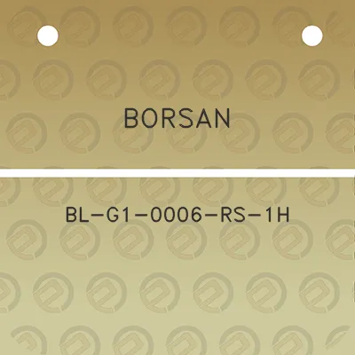 borsan-bl-g1-0006-rs-1h