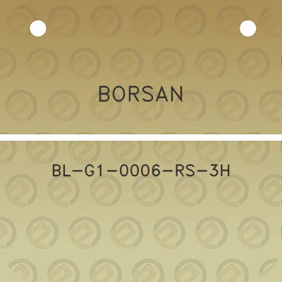 borsan-bl-g1-0006-rs-3h