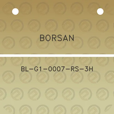 borsan-bl-g1-0007-rs-3h