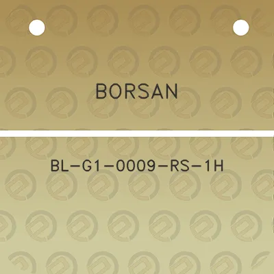 borsan-bl-g1-0009-rs-1h