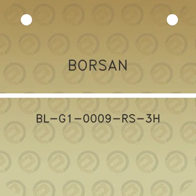 borsan-bl-g1-0009-rs-3h