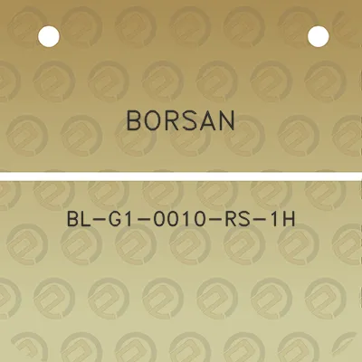 borsan-bl-g1-0010-rs-1h