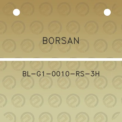 borsan-bl-g1-0010-rs-3h