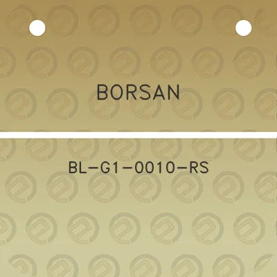 borsan-bl-g1-0010-rs