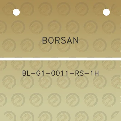 borsan-bl-g1-0011-rs-1h