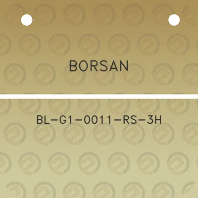 borsan-bl-g1-0011-rs-3h