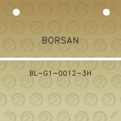 borsan-bl-g1-0012-3h