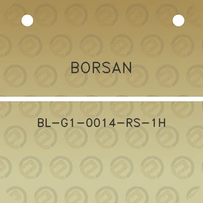 borsan-bl-g1-0014-rs-1h