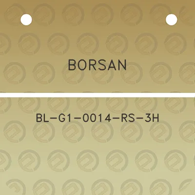 borsan-bl-g1-0014-rs-3h